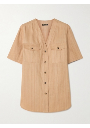 Loro Piana - Textured-silk Shirt - Neutrals - IT38,IT40,IT42,IT44,IT46,IT48