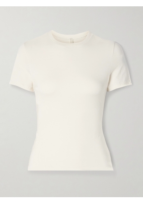 SKIMS - Stretch-cotton Jersey T-shirt - Marble - Ivory - XXS,XS,S,M,L,XL,2XL,3XL,4XL