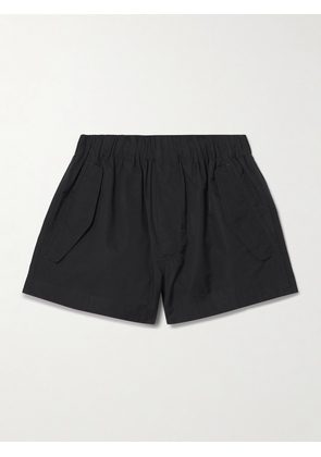 WARDROBE.NYC - Beach Cotton-blend Shell Shorts - Black - xx small,x small,small,medium,large,x large