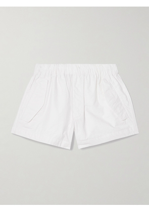 WARDROBE.NYC - Beach Cotton-blend Shell Shorts - White - xx small,x small,small,medium,large,x large