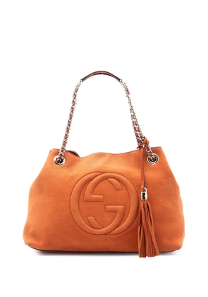 Gucci Pre-Owned 2016-2025 Medium Nubuck Leather Soho Chain tote bag - Orange