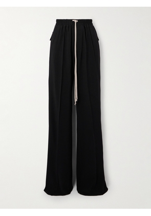 Rick Owens - Dietrich Pleated Crepe Wide-leg Pants - Black - IT38,IT40,IT42,IT44,IT46,IT48
