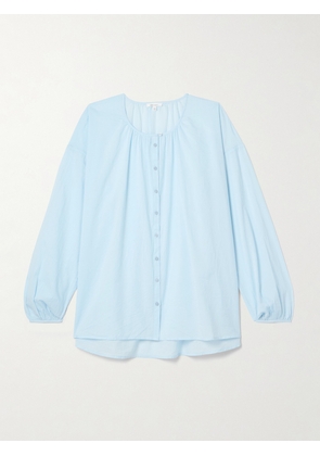 Skin - Blair Organic Cotton-voile Shirt - Blue - 01,2,3,4,5
