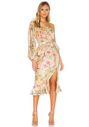 HEMANT AND NANDITA Veena Dress in Cream. Size XL. Also in L, S.