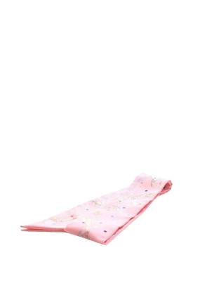 Hermès Pre-Owned 1990-2010 Les Cles A Pois Silk Twilly Scarf scarves - Pink