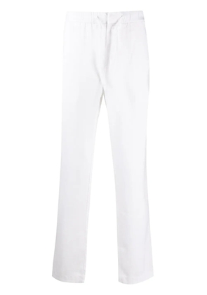 Frescobol Carioca straight leg drawstring waist trousers - White