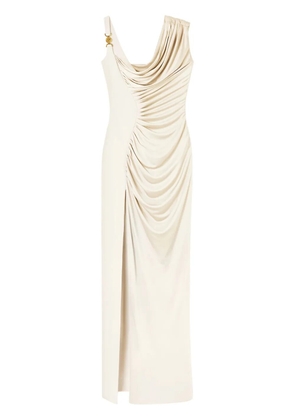 Versace Medusa '95 draped gown - Neutrals