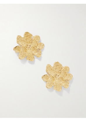 YSSO - Anemone Gold-plated Earrings - One size