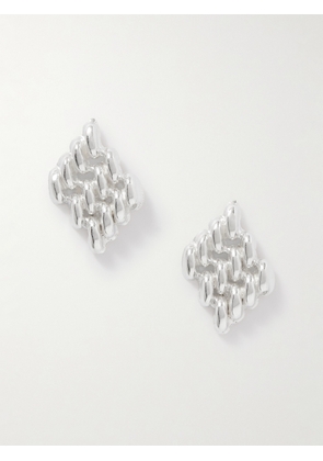 YSSO - Chain Link Sterling Silver Earrings - One size
