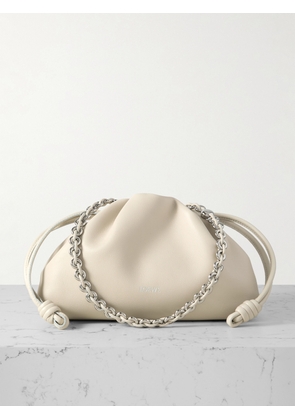 LOEWE - Flamenco Leather Clutch - Off-white - One size