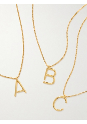 Roxanne Assoulin - Initial Reaction Gold-tone Necklace - A,B,C,D,E,F,G,H,I,J,K,L,M,N,O,P,R,S,T,V,W