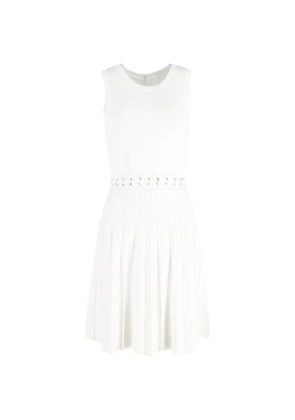 Michael Kors Vintage pleated-detail mini dress - White