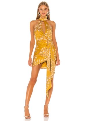 Camila Coelho Antonia Mini Dress in Yellow. Size S. Also in XL, XS, XXS.