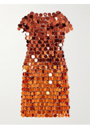 RABANNE - Assemblage Sequined Chainmail Mini Dress - Gold - FR 34,FR 36,FR 38,FR 40,FR 42