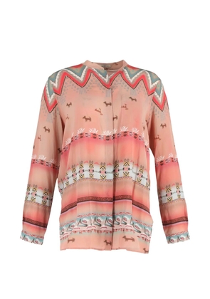 Etro Vintage printed long-sleeve blouse - Pink