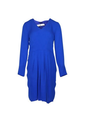 Theory V-neck long-sleeve dress - Blue