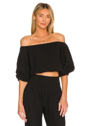 Bobi Off the Shoulder Top in Black. Size L. Also in XS, M, XL.