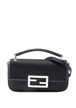 Fendi Pre-Owned 2010-2025 Satin Baguette Phone Pouch satchel - Black