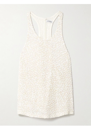 ASHISH - Embellished Georgette Tank - White - x small,small,medium,large