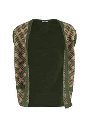 Celine Pre-Owned Printed wool vest - Green