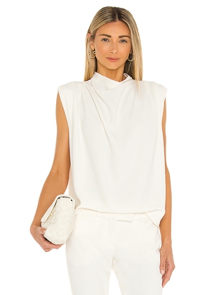 Amanda Uprichard Sleeveless Fabienne Top in Ivory. Size L. Also in M, S, XL, XS.
