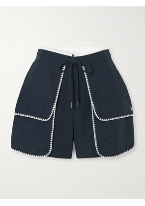 Sea - Evelyn Embroidered Shell Shorts - Blue - xx small,x small,small,medium,large,x large