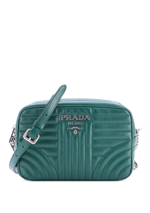 Prada Pre-Owned Camera Bag Diagramme Quilted Leather Small crossbody bag - Green