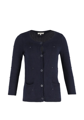SANDRO studded button cardigan - Blue