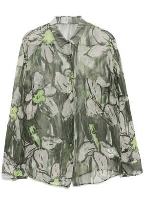JNBY flower-print shirt - Green
