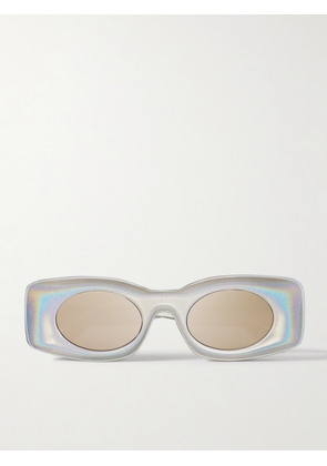 Loewe - + Paula's Ibiza Rectangle-frame Acetate Sunglasses - White - One size