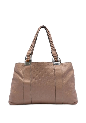 Gucci Pre-Owned 2016-2025 Medium Guccissima Bamboo Libeccio Tote shoulder bag - Brown