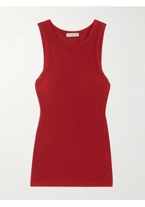 ST. AGNI - Ribbed Stretch-wool Tank - Red - x small,small,medium,large,x large