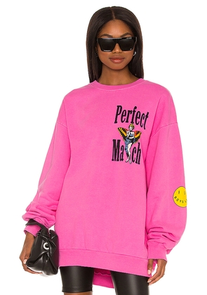Boys Lie Perfect Match Sweatshirt in Pink.