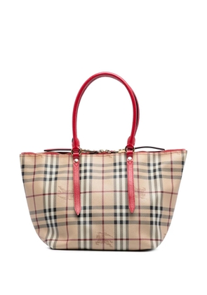 Burberry Pre-Owned 2000-2017 Small Haymarket Check Coated Canvas Salisbury tote bag - Brown
