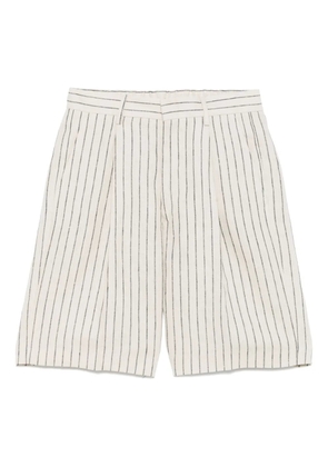 NN07 striped shorts - Neutrals
