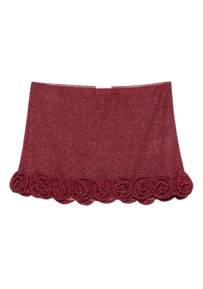 Oséree Lumière Rose mini skirt - Red