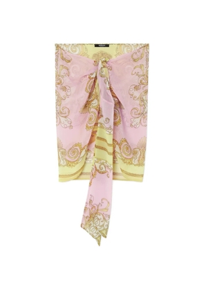 Versace printed foulard skirt - Pink