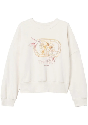 TWINSET Hummingbird-print sweatshirt - White