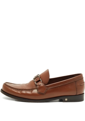 Louis Vuitton Pre-Owned Hockenheim leather loafers - Brown