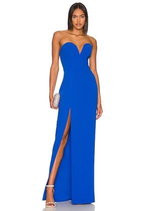 Amanda Uprichard x REVOLVE Cherri Gown in Blue. Size L. Also in M, S, XL, XS.