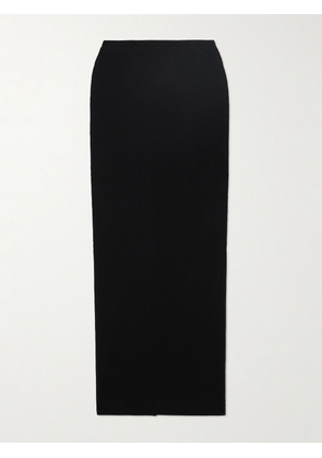 ÉTERNE - Emma Ribbed Stretch-jersey Maxi Skirt - Black - x small,small,medium,large,x large