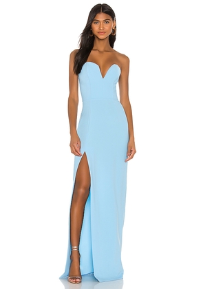 Amanda Uprichard Cherri Gown in Baby Blue. Size M. Also in L, S, XS.