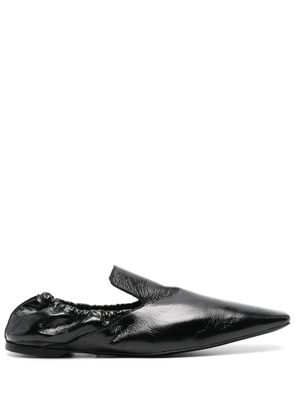 TOTEME leather loafers - Black