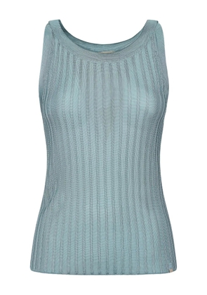 Herno ribbed tank top - Blue