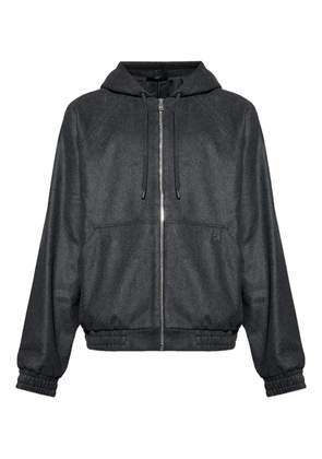 FENDI zip-up cashmere hoodie - Grey