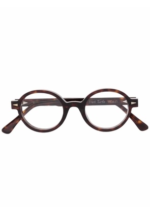 Ahlem round-frame tortoiseshell glasses - Brown
