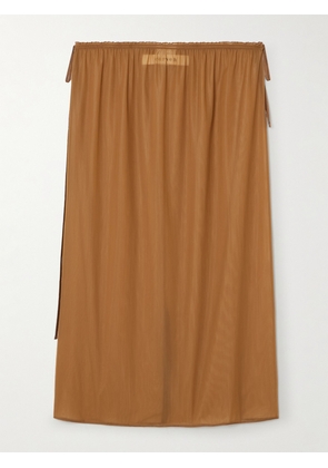 CARVEN - Stretch-jersey Midi Skirt - Brown - FR 34,FR 36,FR 38,FR 40,FR 42