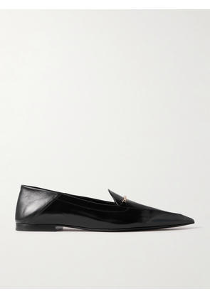 Victoria Beckham - Morsetto Embellished Leather Point-toe Loafers - Black - IT35,IT36,IT37,IT38,IT39,IT40,IT41,IT42