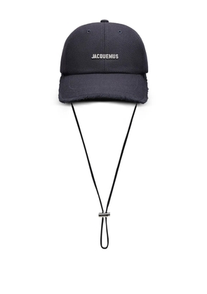 Jacquemus The Artichaut frayed-edge cap - Blue