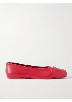 Marni - Embossed Leather Ballet Flats - Red - IT36.5,IT37,IT38,IT38.5,IT39,IT39.5,IT40,IT41